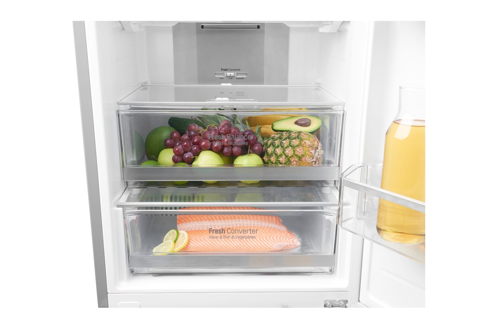 LG  GBB60NSYQE  Smart 70/30  Fridge Freezer - Premium Steel, GBB60NSYQE