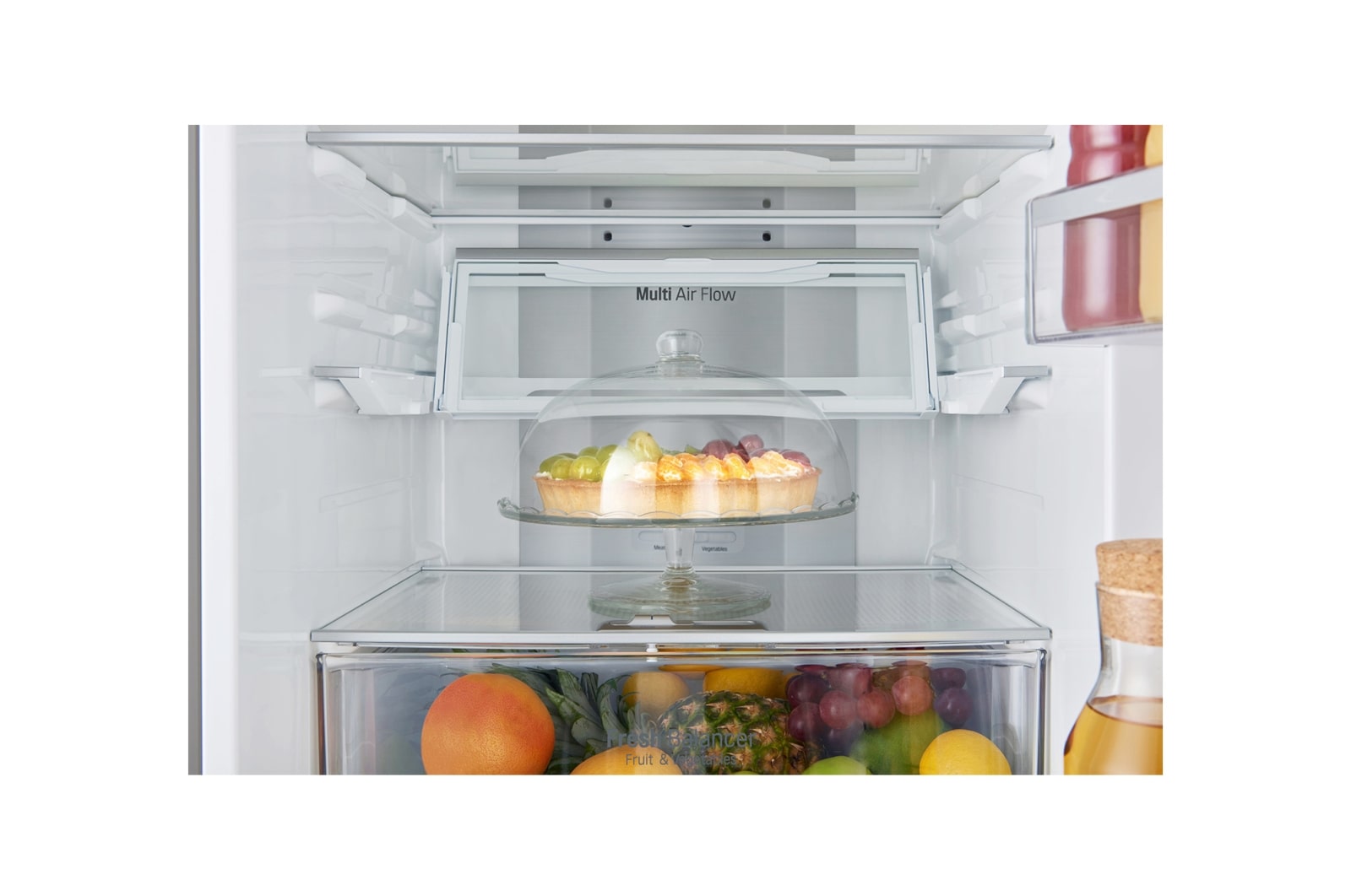 LG  GBB60NSYQE  Smart 70/30  Fridge Freezer - Premium Steel, GBB60NSYQE