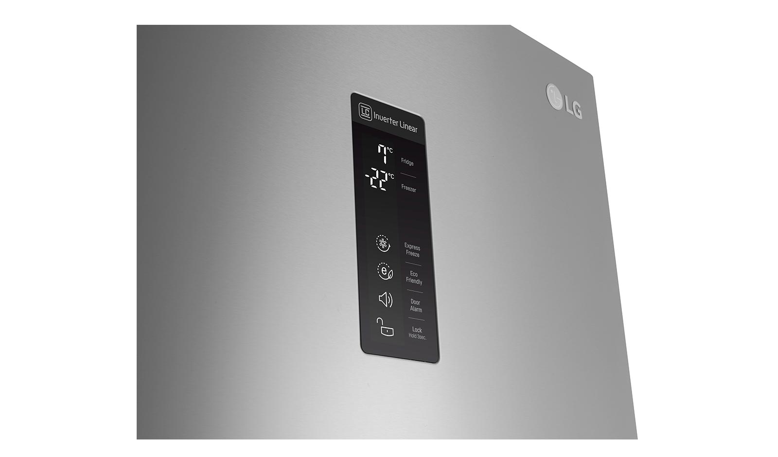 LG Smart Fridge Freezer with Full Wine Rack and Total No Frost, GBB60PZDZS
