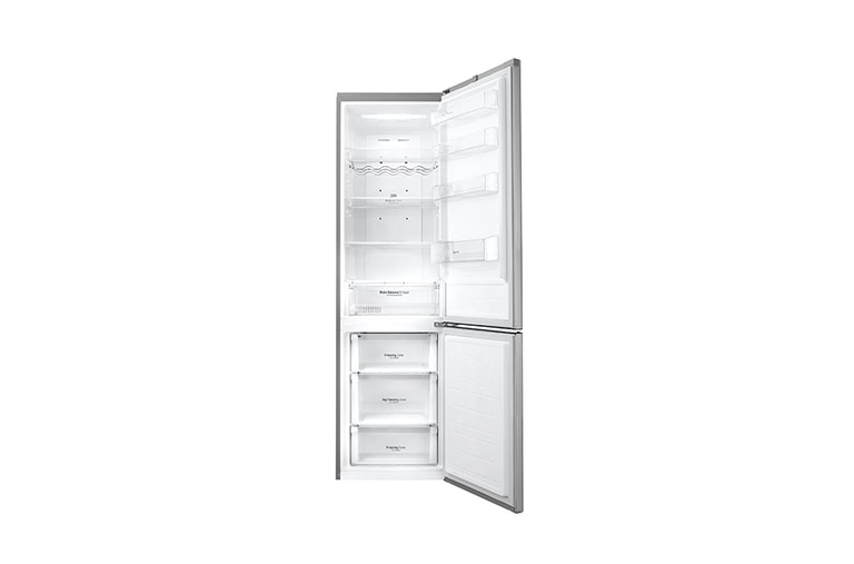 LG Smart Fridge Freezer with Full Wine Rack and Total No Frost, GBB60PZDZS