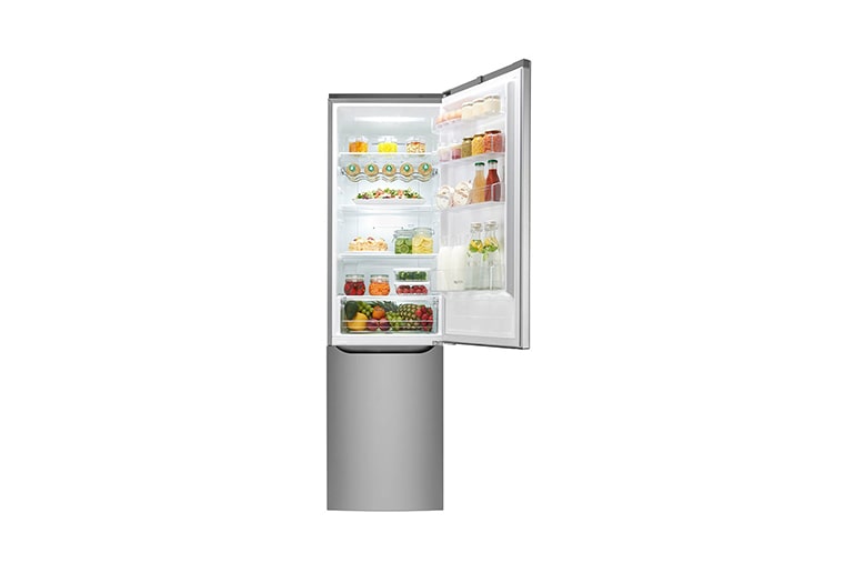 LG Smart Fridge Freezer with Full Wine Rack and Total No Frost, GBB60PZDZS
