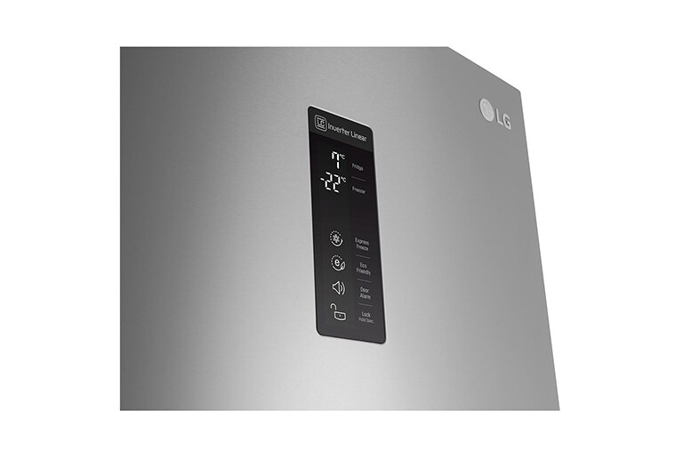 LG Smart Fridge Freezer with Full Wine Rack and Total No Frost, GBB60PZDZS