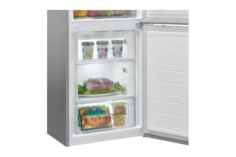 LG Smart Fridge Freezer with Total No Frost and Inverter Linear Compressor, GBB60PZPFS