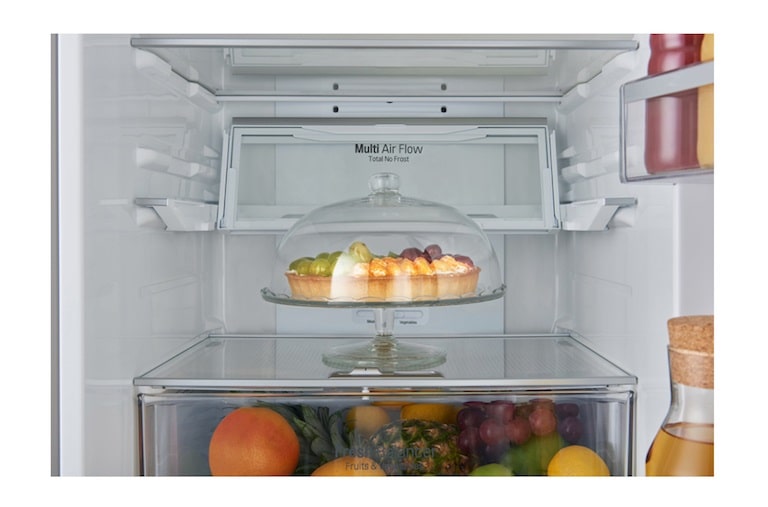 LG New Premium Fridge Freezer, GBB60SAFFB