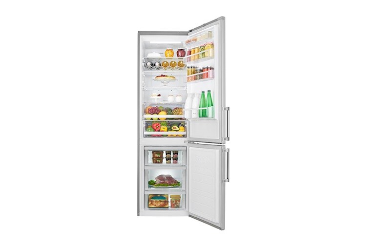 LG New Premium Fridge Freezer, GBB60SAFFB