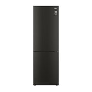 Front view of 341L Tall Fridge Freezer Black Steel Total No Frost(GBB61BLJEC)