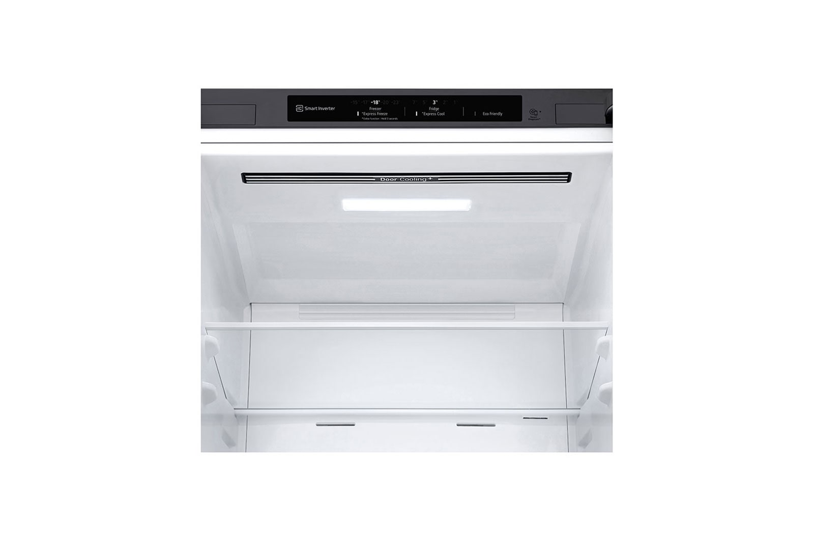LG 341L Tall Fridge Freezer Shiny Steel Total No Frost, GBB61PZJEC