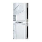 LG 341L Tall Fridge Freezer Shiny Steel Total No Frost, GBB61PZJEC
