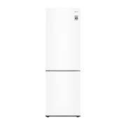 LG Total No Frost (Frost Free) | Tall Fridge Freezer | 341L | GBB61SWJEC | Super White, GBB61SWJEC