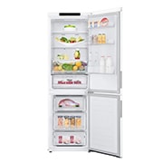 LG Total No Frost (Frost Free) | Tall Fridge Freezer | 341L | GBB61SWJEC | Super White, GBB61SWJEC