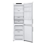 LG Total No Frost (Frost Free) | Tall Fridge Freezer | 341L | GBB61SWJEC | Super White, GBB61SWJEC