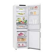 LG Total No Frost (Frost Free) | Tall Fridge Freezer | 341L | GBB61SWJEC | Super White, GBB61SWJEC