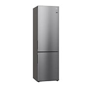 LG Total No Frost (Frost Free) | Tall Fridge Freezer | 384L | GBB62PZGCC | Shiny Steel, GBB62PZGCC