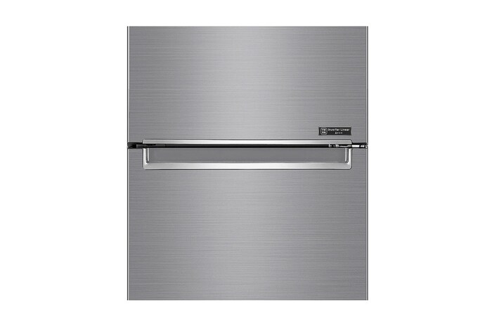 LG 384L Tall Fridge Freezer Total No Frost, Shiny Steel, GBB72PZEFN