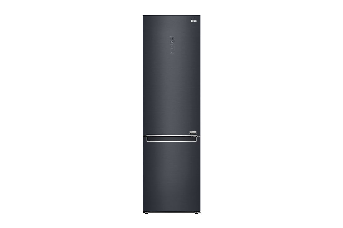 LG 384L Tall Fridge Freezer Matte Black Total No Frost, GBB92MCABP