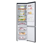 LG 384L Tall Fridge Freezer Matte Black Total No Frost, GBB92MCABP