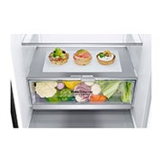 LG 384L Tall Fridge Freezer Matte Black Total No Frost, GBB92MCABP