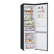 LG 384L Tall Fridge Freezer Matte Black Total No Frost, GBB92MCABP