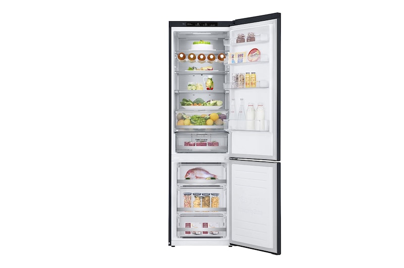 LG 384L Tall Fridge Freezer Total No Frost, Matte Black, GBB92MCBAP