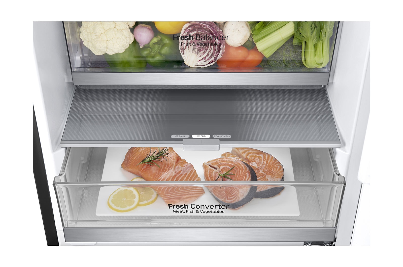 LG DoorCooling™ GBB92MCBKP Fridge Freezer, 384L, Matte Black, GBB92MCBKP