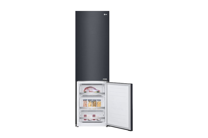 LG 384L Tall Fridge Freezer Total No Frost, Matte Black, GBB92MCBAP