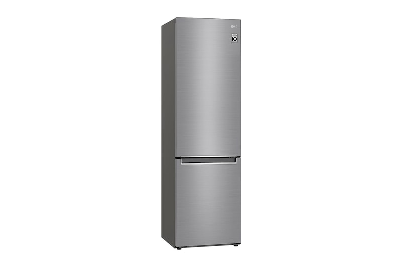 LG 384L Tall Fridge Freezer Shiny Steel Total No Frost, GBD62PZYFN