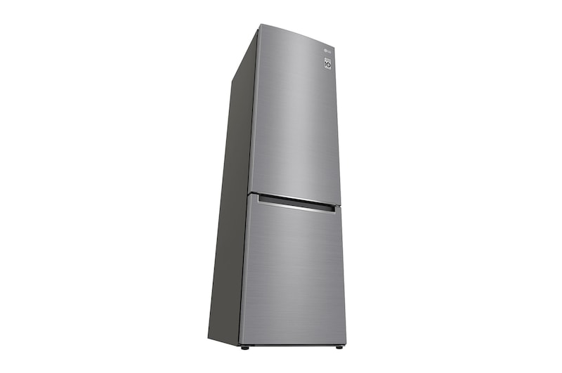 LG 384L Tall Fridge Freezer Shiny Steel Total No Frost, GBD62PZYFN
