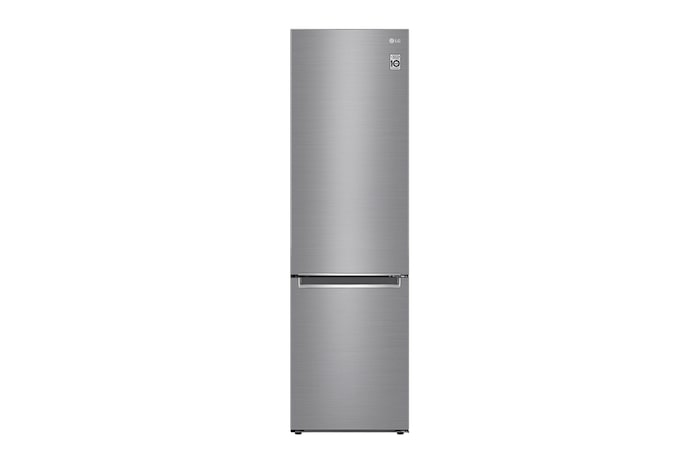 LG 384L Tall Fridge Freezer Shiny Steel Total No Frost, GBD62PZYFN