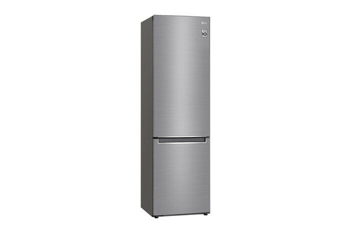 LG 384L Tall Fridge Freezer Shiny Steel Total No Frost, GBD62PZYFN
