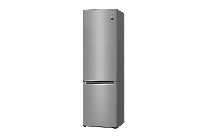 LG 384L Tall Fridge Freezer Shiny Steel Total No Frost, GBD62PZYFN