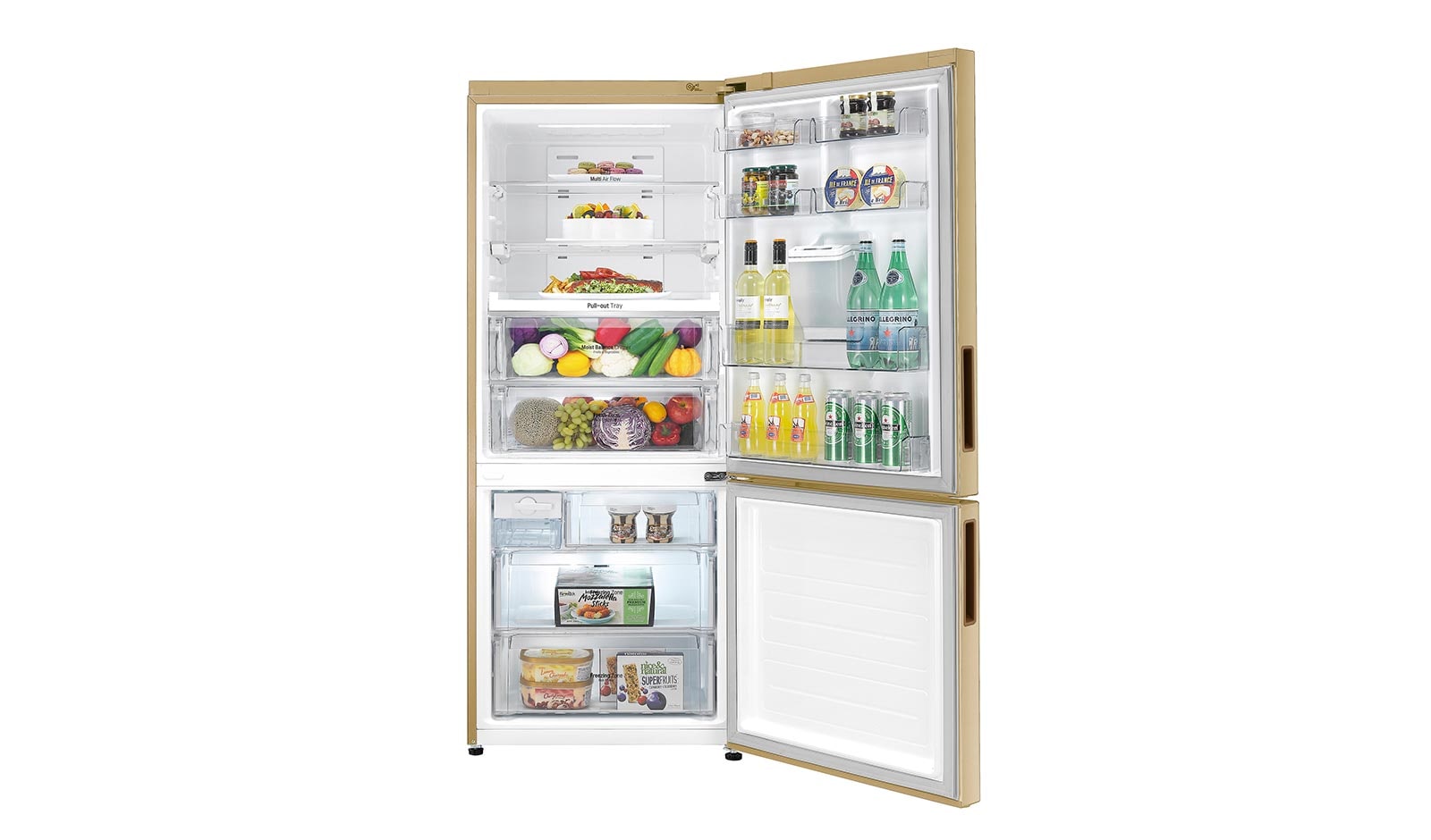 LG Smart Fridge Freezer with Total No Frost and Inverter Linear Compressor, GBF548GVDZH