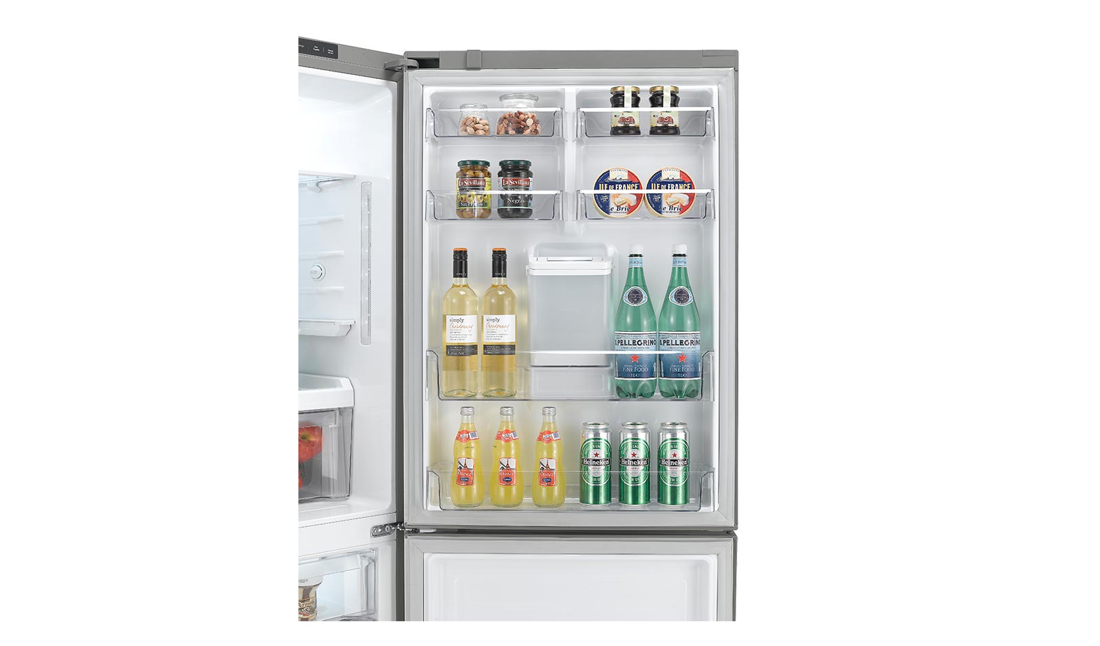 LG Fridge Freezer with Total No Frost, Premium Interior and Inverter Linear Compressor, GBF548PZDZH