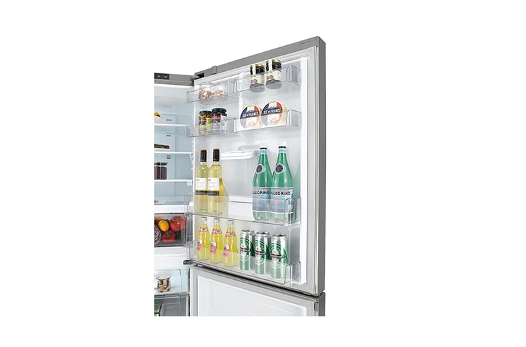 LG Fridge Freezer with Total No Frost, Premium Interior and Inverter Linear Compressor, GBF548PZDZH