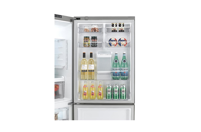 LG Fridge Freezer with Total No Frost, Premium Interior and Inverter Linear Compressor, GBF548PZDZH