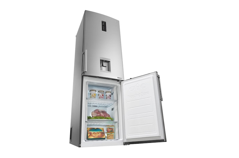 LG Smart Fridge Freezer with Total No Frost and Water Dispenser, GBF59PZKZB
