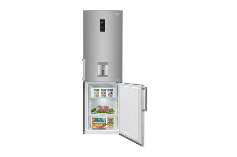 LG Smart Fridge Freezer with Total No Frost and Water Dispenser, GBF59PZKZB