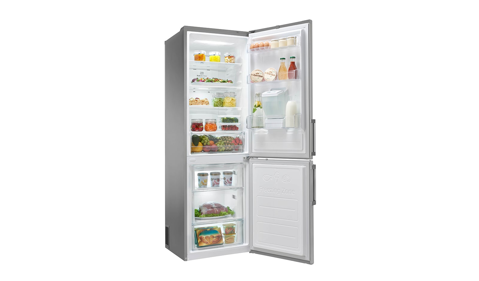 LG Smart Fridge Freezer with Total No Frost and Water Dispenser, GBF59PZKZB