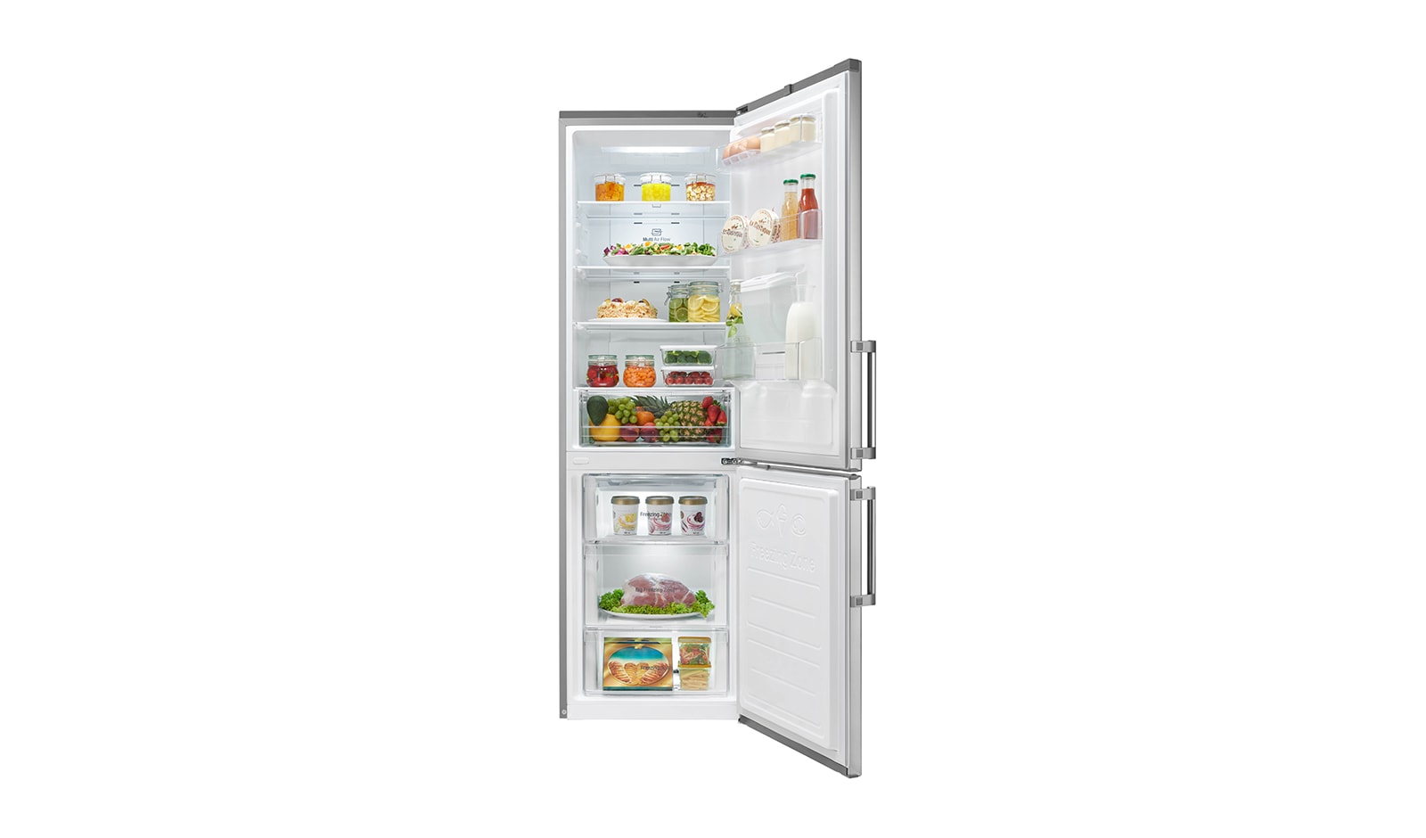 LG Smart Fridge Freezer with Total No Frost and Water Dispenser, GBF59PZKZB