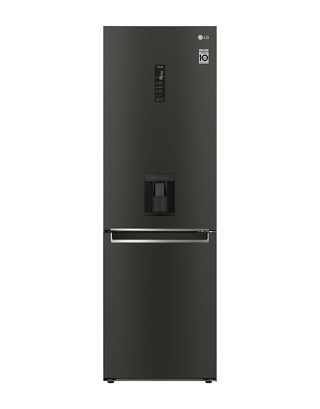 Water Dispenser Tall Fridge Freezer 340L GBF61BLHEN Black Steel