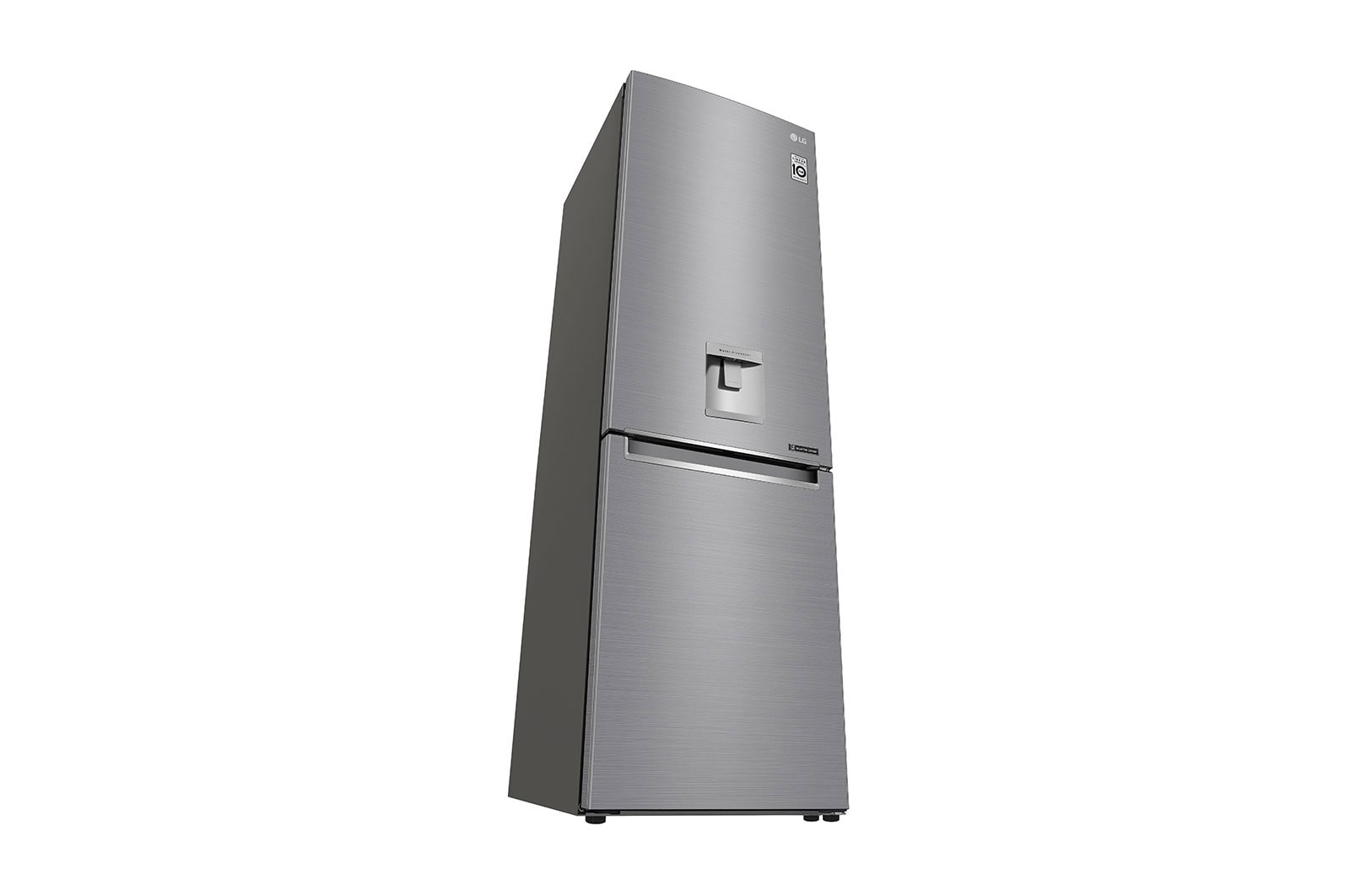 LG DoorCooling™ GBF61PZJZN Fridge Freezer, 337L, Shiny Steel, GBF61PZJZN