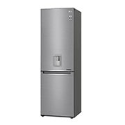 LG DoorCooling™ GBF61PZJZN Fridge Freezer, 337L, Shiny Steel, GBF61PZJZN