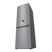 LG DoorCooling™ GBF61PZJZN Fridge Freezer, 337L, Shiny Steel, GBF61PZJZN