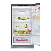 LG DoorCooling™ GBF61PZJZN Fridge Freezer, 337L, Shiny Steel, GBF61PZJZN