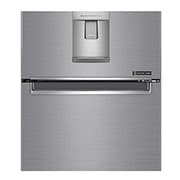 LG DoorCooling™ GBF61PZJZN Fridge Freezer, 337L, Shiny Steel, GBF61PZJZN