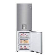 LG DoorCooling™ GBF61PZJZN Fridge Freezer, 337L, Shiny Steel, GBF61PZJZN