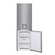 LG DoorCooling™ GBF61PZJZN Fridge Freezer, 337L, Shiny Steel, GBF61PZJZN
