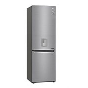 LG DoorCooling™ GBF61PZJZN Fridge Freezer, 337L, Shiny Steel, GBF61PZJZN