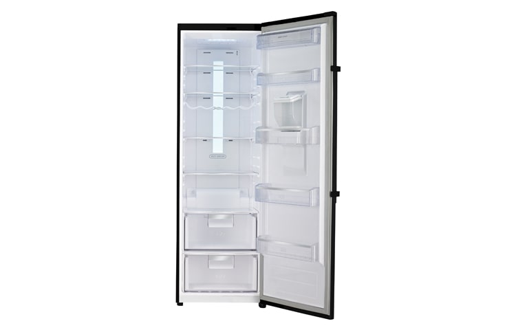 LG A+ Energy Rated Black Larder style fridge, large capacity, non-plumbed water dispenser., GL5141WBAW1