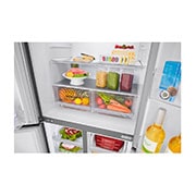 LG 530L Multi Door Fridge Freezer Shiny Steel Total No Frost, GMB844PZFG