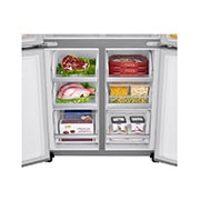 LG 530L Multi Door Fridge Freezer Shiny Steel Total No Frost, GMB844PZFG